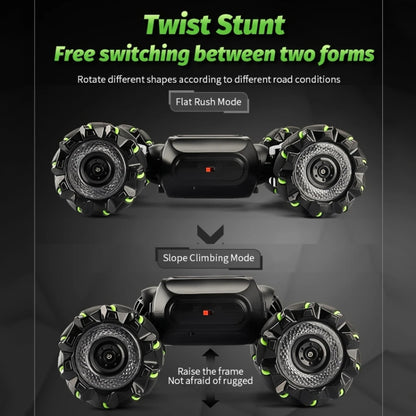 Children RC Car Toy Lights Electric Gesture Sensor Remote Control Twisting Stunt Car, Color: Green Dual RC(1:12) - RC Cars by buy2fix | Online Shopping UK | buy2fix