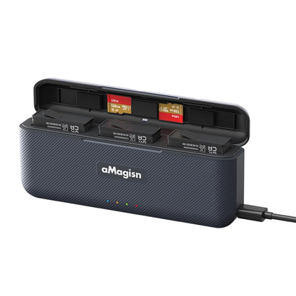 For DJI Osmo 360/Action 5 Pro aMagisn Battery Charger Fast Charging Box Storage Compartment - Cable & Charger by aMagisn | Online Shopping UK | buy2fix