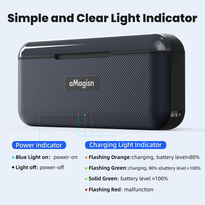 For DJI Osmo 360/Action 5 Pro aMagisn Battery Charger Fast Charging Box Storage Compartment - Cable & Charger by aMagisn | Online Shopping UK | buy2fix