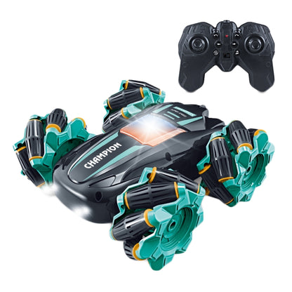 2.4G Stunt RC Car Drift Car Double-sided Racing Tumble Buggy Toy, Style: Single RC Green - RC Cars by buy2fix | Online Shopping UK | buy2fix