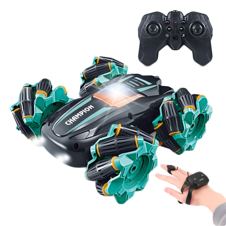 2.4G Stunt RC Car Drift Car Double-sided Racing Tumble Buggy Toy, Style: Dual RC Green - RC Cars by buy2fix | Online Shopping UK | buy2fix