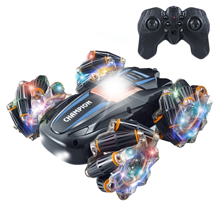 2.4G Stunt RC Car Drift Car Double-sided Racing Tumble Buggy Toy, Style: Single RC Blue Light Wheel - RC Cars by buy2fix | Online Shopping UK | buy2fix