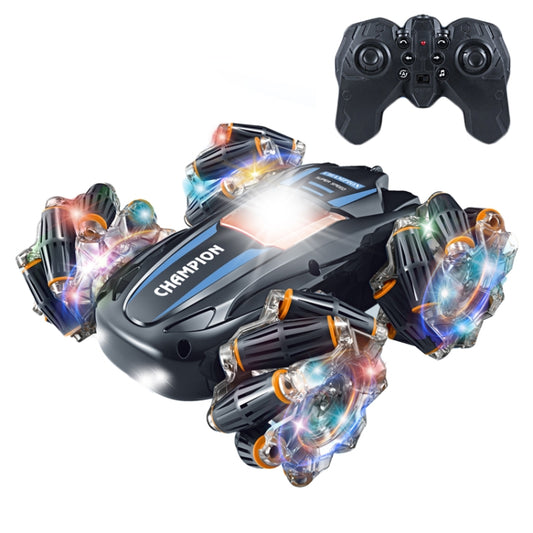 2.4G Stunt RC Car Drift Car Double-sided Racing Tumble Buggy Toy, Style: Single RC Blue Light Wheel - RC Cars by buy2fix | Online Shopping UK | buy2fix