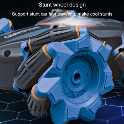 2.4G Stunt RC Car Drift Car Double-sided Racing Tumble Buggy Toy, Style: Single RC Blue Light Wheel - RC Cars by buy2fix | Online Shopping UK | buy2fix
