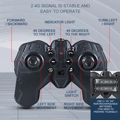 2.4G Stunt RC Car Drift Car Double-sided Racing Tumble Buggy Toy, Style: Dual RC Blue - RC Cars by buy2fix | Online Shopping UK | buy2fix