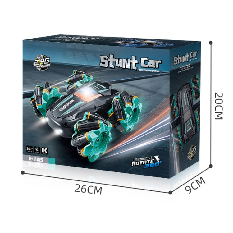 2.4G Stunt RC Car Drift Car Double-sided Racing Tumble Buggy Toy, Style: Dual RC Blue - RC Cars by buy2fix | Online Shopping UK | buy2fix