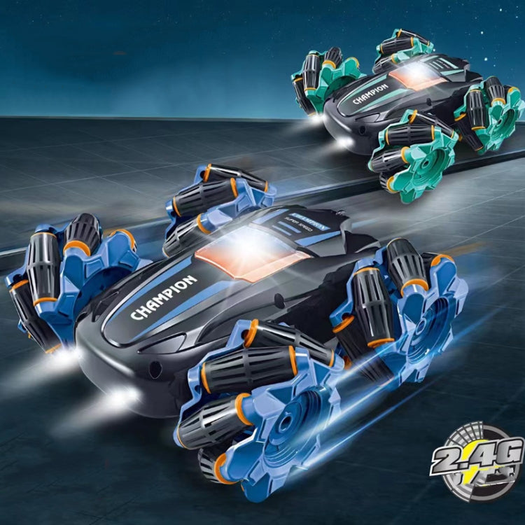 2.4G Stunt RC Car Drift Car Double-sided Racing Tumble Buggy Toy, Style: Dual RC Blue - RC Cars by buy2fix | Online Shopping UK | buy2fix