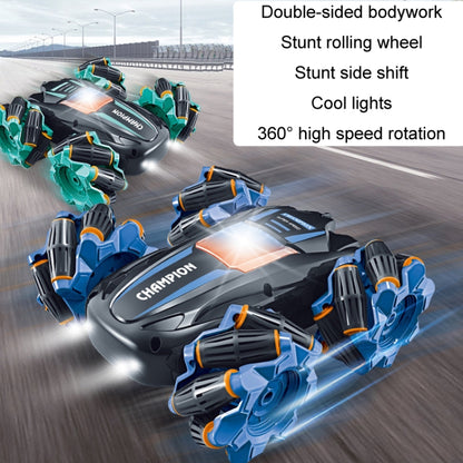 2.4G Stunt RC Car Drift Car Double-sided Racing Tumble Buggy Toy, Style: Single RC Green Light Wheel - RC Cars by buy2fix | Online Shopping UK | buy2fix