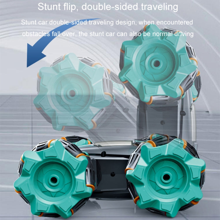 2.4G Stunt RC Car Drift Car Double-sided Racing Tumble Buggy Toy, Style: Single RC Blue - RC Cars by buy2fix | Online Shopping UK | buy2fix