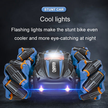 2.4G Stunt RC Car Drift Car Double-sided Racing Tumble Buggy Toy, Style: Single RC Blue Light Wheel - RC Cars by buy2fix | Online Shopping UK | buy2fix