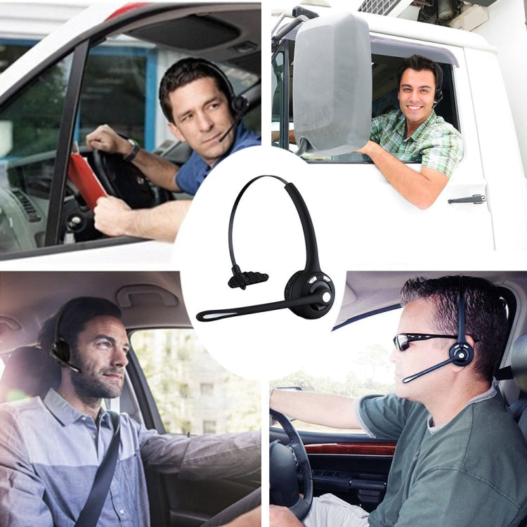 Bluetooth 5.0 Mono Wireless Business Headset Customer Service Dedicated Headset(Black) - Headset & Headphone by buy2fix | Online Shopping UK | buy2fix