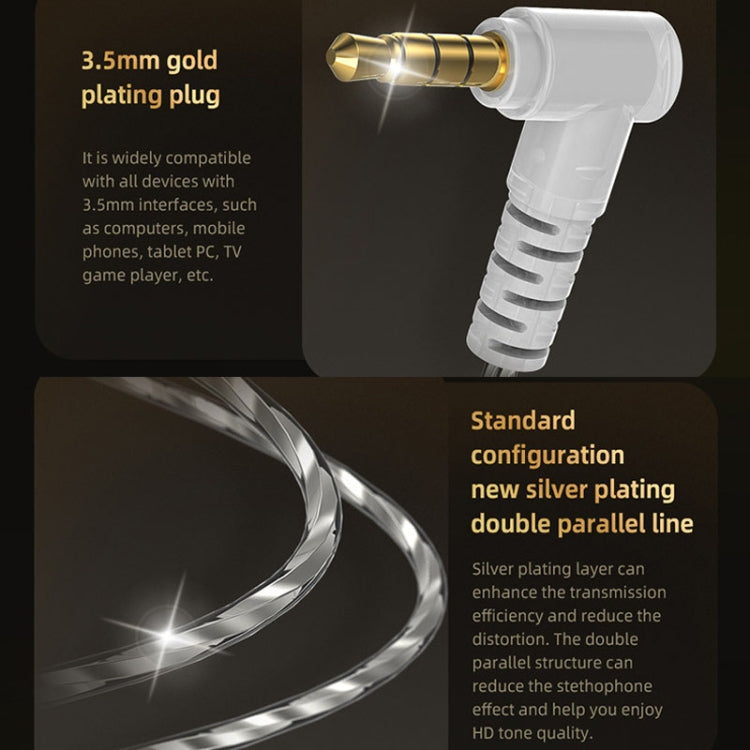 QKZ HBB With Microphone 3.5mm Mobile Phone Earphones Sports In-Ear Pluggable Stage Earphone - In Ear Wired Earphone by QKZ | Online Shopping UK | buy2fix