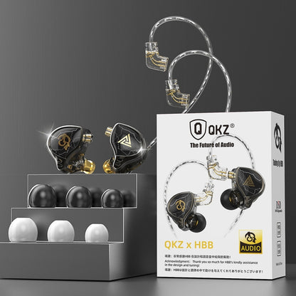 QKZ HBB Standard 3.5mm Mobile Phone Earphones Sports In-Ear Pluggable Stage Earphone - In Ear Wired Earphone by QKZ | Online Shopping UK | buy2fix