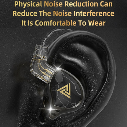 QKZ HBB With Microphone 3.5mm Mobile Phone Earphones Sports In-Ear Pluggable Stage Earphone - In Ear Wired Earphone by QKZ | Online Shopping UK | buy2fix