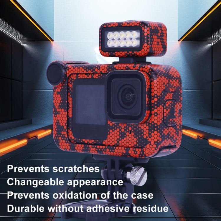 For GOPro HERO13 Black Camera Stickers Body Protective Film, Style: 09 Circuit Black - Stickers by buy2fix | Online Shopping UK | buy2fix