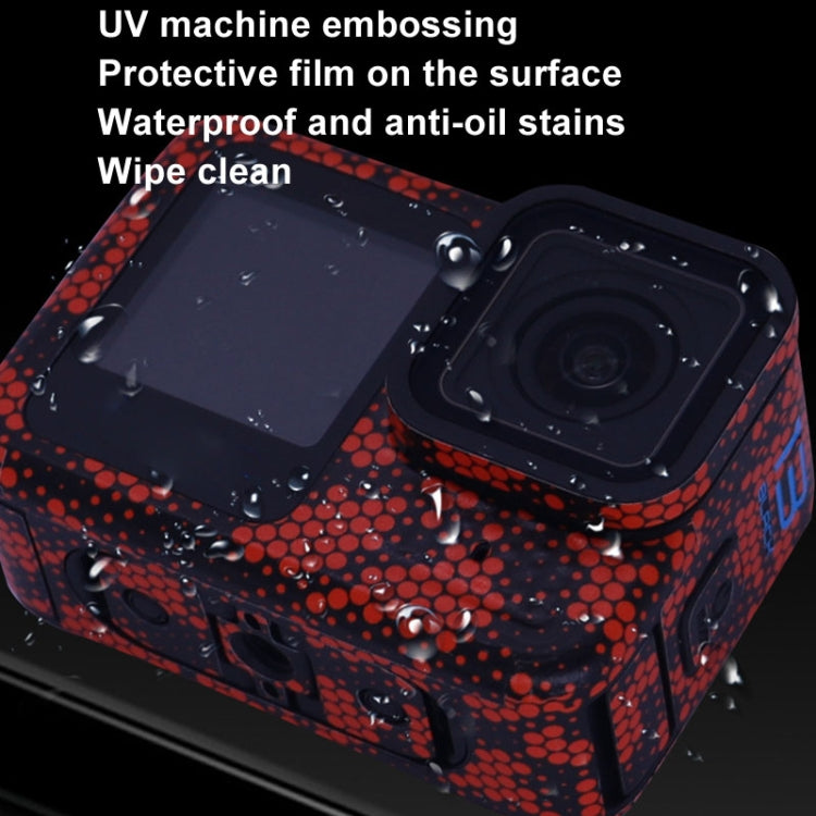 For GOPro HERO13 Black Camera Stickers Body Protective Film, Style: 11 Circuit Red - Stickers by buy2fix | Online Shopping UK | buy2fix