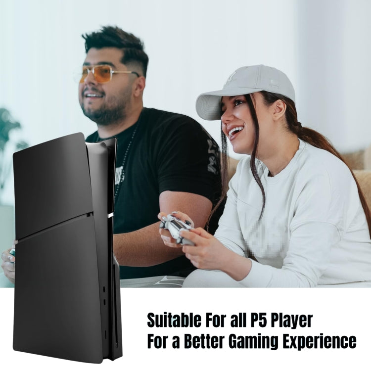 For PS5 Slim Replacement Faceplate Shell Detachable Protective Case, Model: Digital Edition Black - Cases by buy2fix | Online Shopping UK | buy2fix
