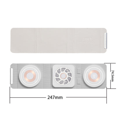 3-In-1 Magsafe Folding Wireless Charger Portable Wireless Fast Charging(White) - Wireless Charger by buy2fix | Online Shopping UK | buy2fix