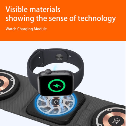 3-In-1 Magsafe Folding Wireless Charger Portable Wireless Fast Charging(Black) - Wireless Charger by buy2fix | Online Shopping UK | buy2fix