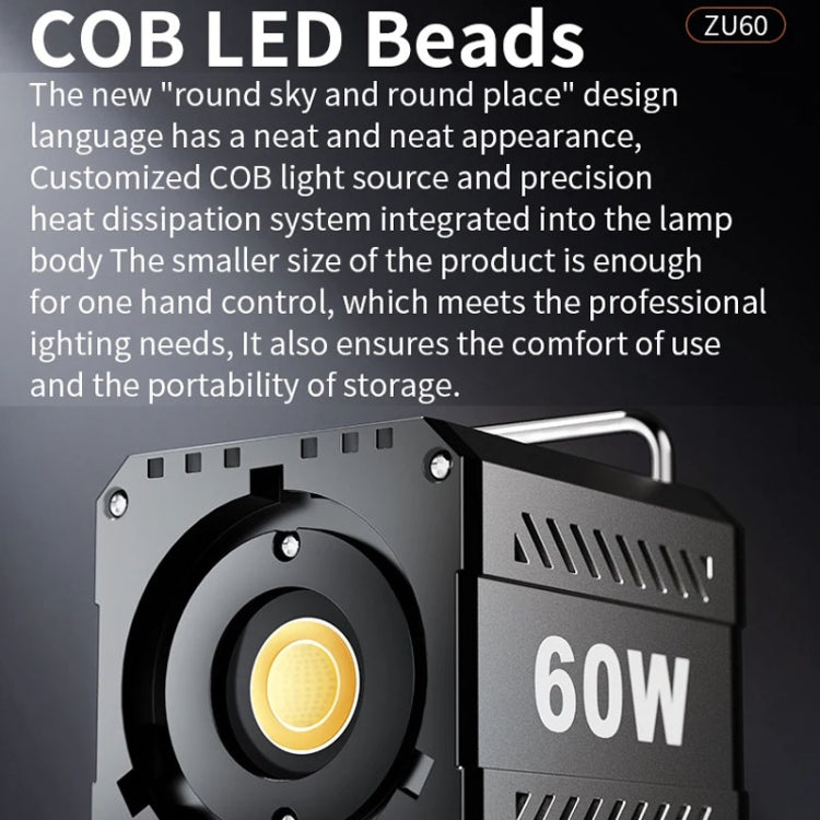 Desiontal ZU-60 60W Hand-Held Camera Light High Power Fill Light, EU Plug, Spec: Standard -  by Desiontal | Online Shopping UK | buy2fix