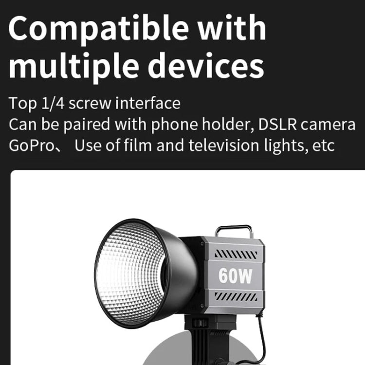 Desiontal ZU-60 60W Hand-Held Camera Light High Power Fill Light, EU Plug, Spec: Standard -  by Desiontal | Online Shopping UK | buy2fix