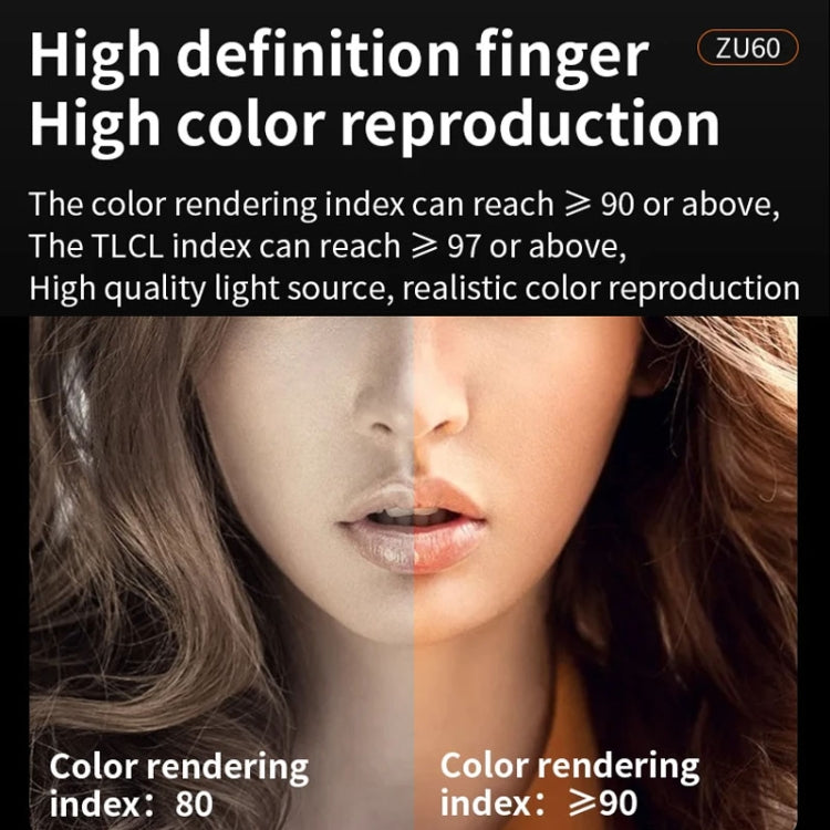 Desiontal ZU-60 60W Hand-Held Camera Light High Power Fill Light, EU Plug, Spec: Standard -  by Desiontal | Online Shopping UK | buy2fix