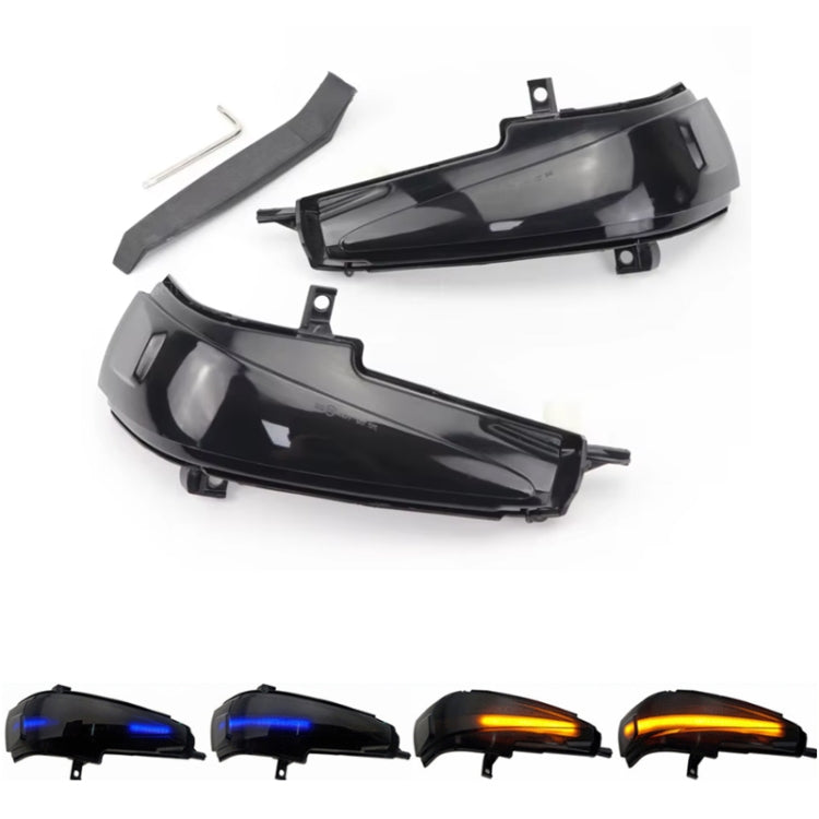 For Honda Civic MK8 Car Dynamic LED Water Flow Turn Signal Rearview Mirror Lights, Color: Blue Yellow Light - Arrow Turn Lights by buy2fix | Online Shopping UK | buy2fix