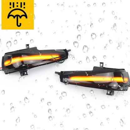 For Honda Civic MK8 Car Dynamic LED Water Flow Turn Signal Rearview Mirror Lights, Color: Blue Yellow Light - Arrow Turn Lights by buy2fix | Online Shopping UK | buy2fix