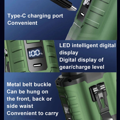 10000mAh Portable Hanging Waist Outdoor USB Fan High Wind Power Mini Fan(Blue) by buy2fix