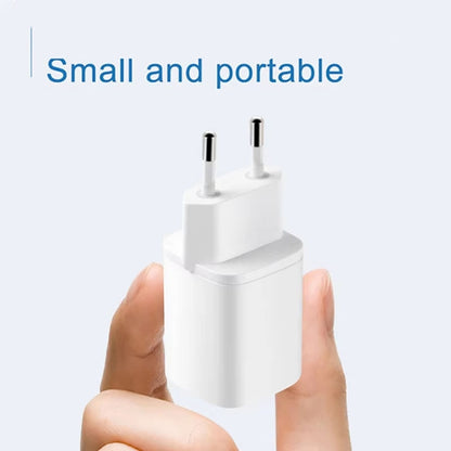 CYKE K02 30W PD+QC3.0 Mobile Phone Digital Display Fast Charger, Plug: EU(White) - USB Charger by CYKE | Online Shopping UK | buy2fix