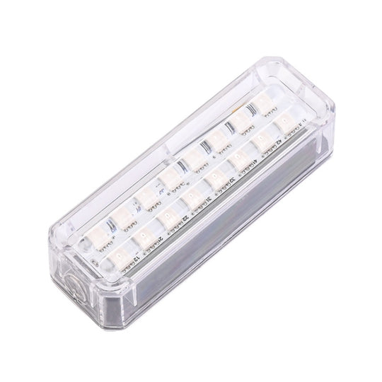 Solar Car Warning Double-Row Flashing Lights, Color: Red