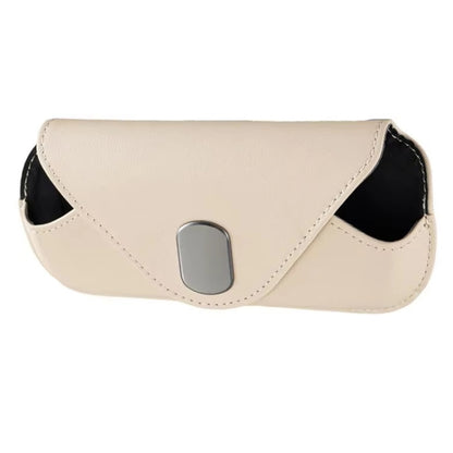 Car Sun Visor Interior Storage Glasses Bag(Beige) - Sunglasses & Glasses Clips by buy2fix | Online Shopping UK | buy2fix