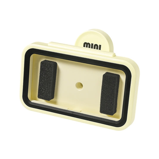 Shower Phone Holder Waterproof Rotatable Suction Cup Wall Mount Phone Case(Cream) - Shower & Wall Mounts by buy2fix | Online Shopping UK | buy2fix