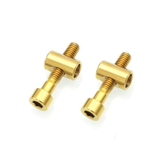 Bicycle Titanium Alloy Seat Post Locking Screws, Color: M6x30 Gold - Bicycle Saddle by buy2fix | Online Shopping UK | buy2fix