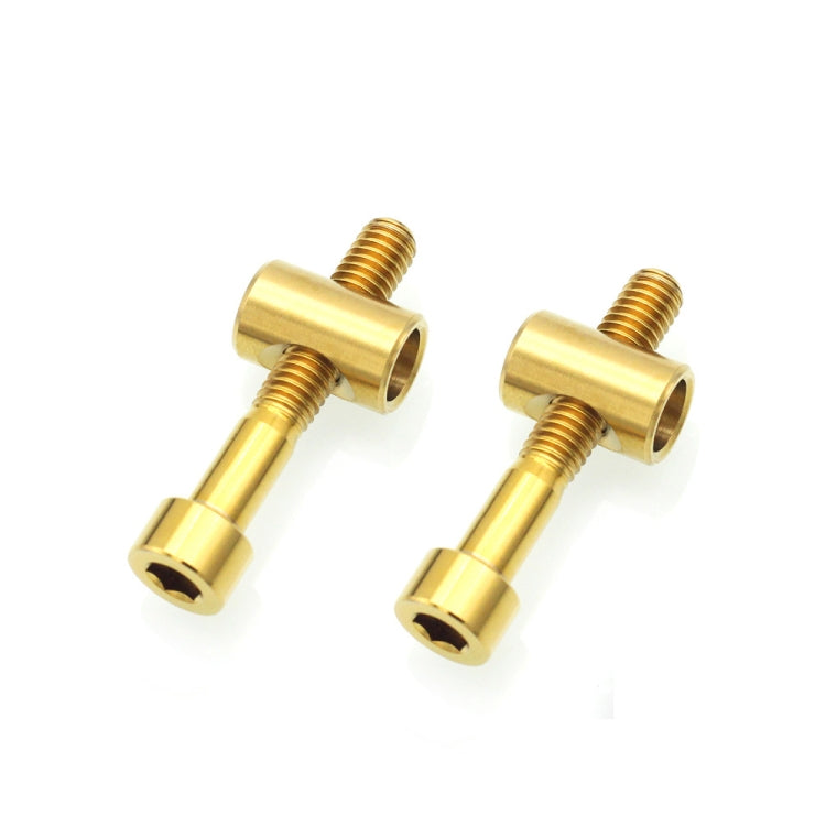 Bicycle Titanium Alloy Seat Post Locking Screws, Color: M6x35 Gold - Bicycle Saddle by buy2fix | Online Shopping UK | buy2fix