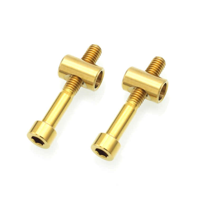 Bicycle Titanium Alloy Seat Post Locking Screws, Color: M6x40 Gold - Bicycle Saddle by buy2fix | Online Shopping UK | buy2fix