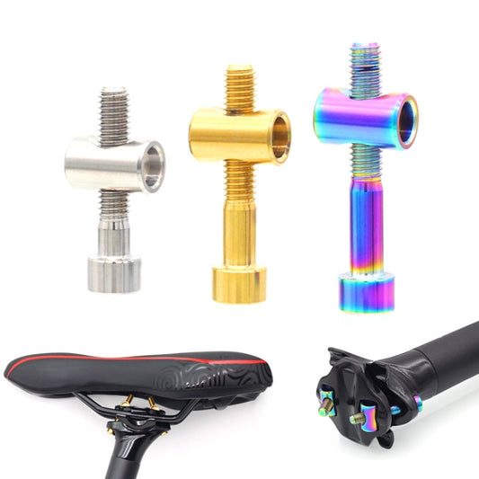 Bicycle Titanium Alloy Seat Post Locking Screws, Color: M6x30 Gold - Bicycle Saddle by buy2fix | Online Shopping UK | buy2fix