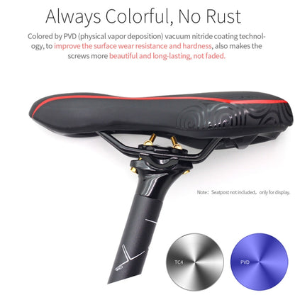 Bicycle Titanium Alloy Seat Post Locking Screws, Color: M6x35 Gold - Bicycle Saddle by buy2fix | Online Shopping UK | buy2fix