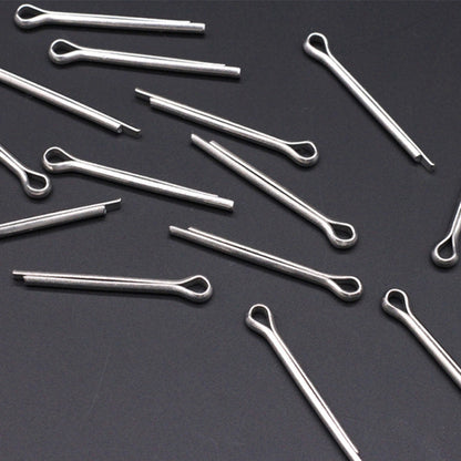 20pcs Bicycle Brake Pad Stainless Steel Open Pin(Silver) - Others by buy2fix | Online Shopping UK | buy2fix