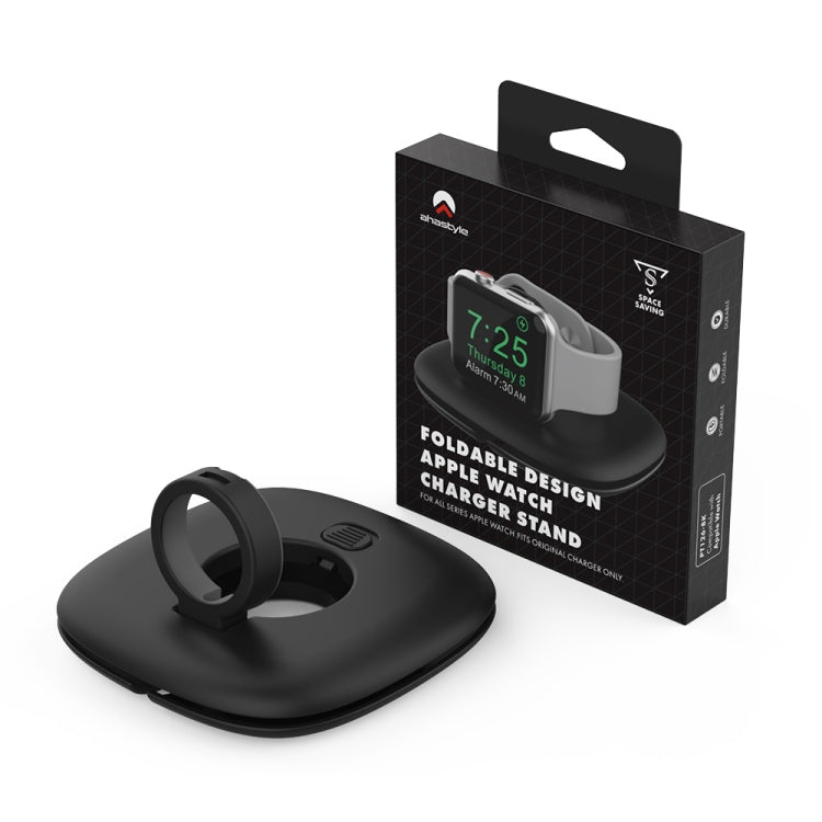 For Apple Watch AhaStyle PT126 Storage Folding Stand Plastic Charging Holder(White) - Charger / Holder by AhaStyle | Online Shopping UK | buy2fix