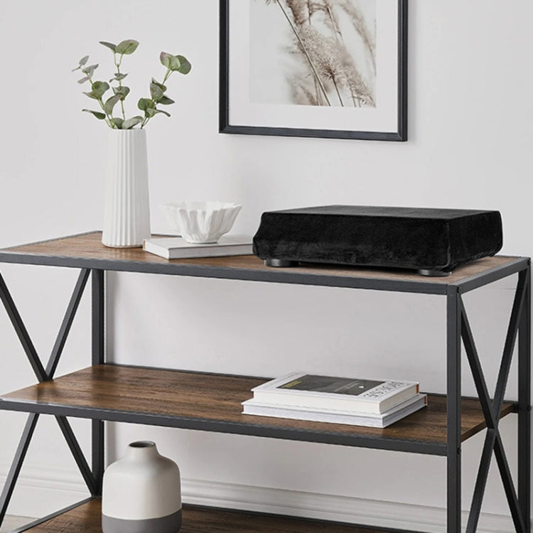 For Audio-Technica AT-LP60XBT Flannel Dust Cover Vinyl Record Player Elastic Band Case - Protective Case by buy2fix | Online Shopping UK | buy2fix