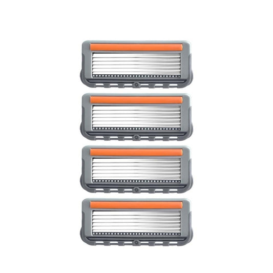 4pcs /Pack Six Blade OpenBack System Skin Razor Refills for Men - Shavers Parts by buy2fix | Online Shopping UK | buy2fix