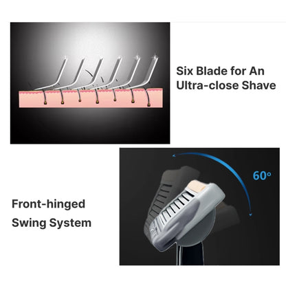 4pcs /Pack Six Blade OpenBack System Skin Razor Refills for Men - Shavers Parts by buy2fix | Online Shopping UK | buy2fix