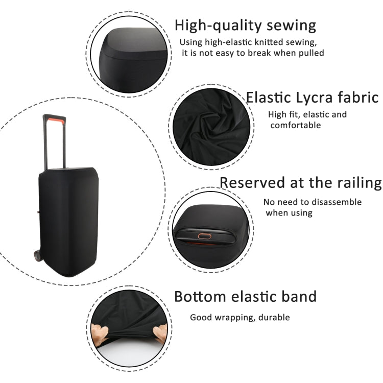 For JBL Partybox Stage 310 / 320 Speaker Lycra Dust Cover Elastic Sleeve(Black) - Protective Case by buy2fix | Online Shopping UK | buy2fix
