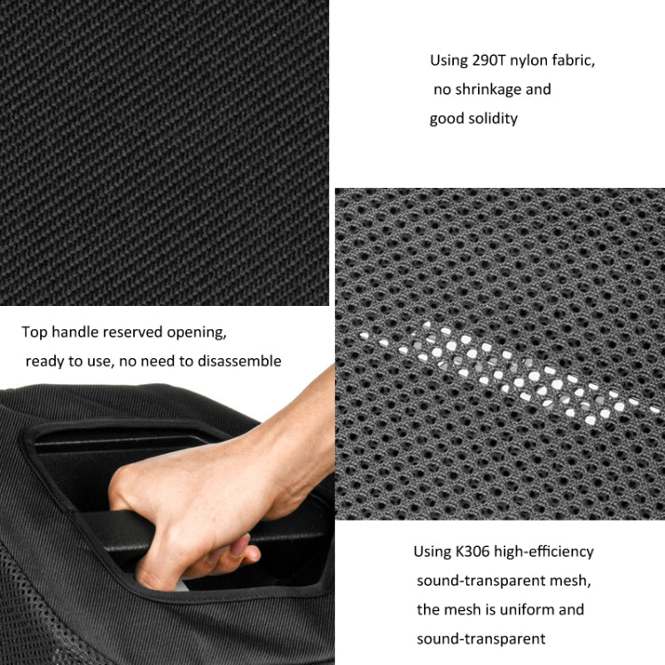 For Bose S1 Pro Speaker Protective Cover Twill Nylon Dust-proof Case(Black) - Protective Case by buy2fix | Online Shopping UK | buy2fix