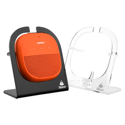 For Bose SoundLink Micro Speaker Txesign Base Acrylic Tilt Desktop Stand(Black) - Speaker Bracket by buy2fix | Online Shopping UK | buy2fix