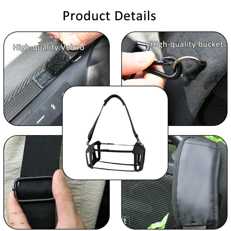 For Tribit StormBox Blast Speaker EVA Protective Case Portable Bag(Black) - Protective Case by buy2fix | Online Shopping UK | buy2fix