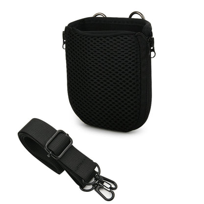 For JBL Go 4 / Go 3 / Clip 5 Speaker Shoulder Bag Mesh Opening Mouth EVA Carrying Case(Black) - Protective Case by buy2fix | Online Shopping UK | buy2fix