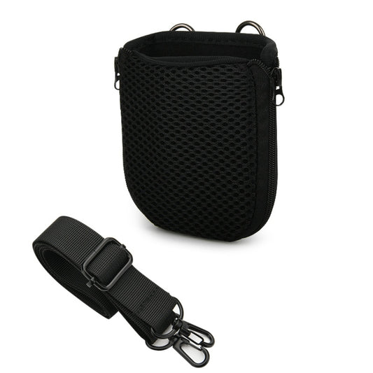 For JBL Go 4 / Go 3 / Clip 5 Speaker Shoulder Bag Mesh Opening Mouth EVA Carrying Case(Black) - Protective Case by buy2fix | Online Shopping UK | buy2fix
