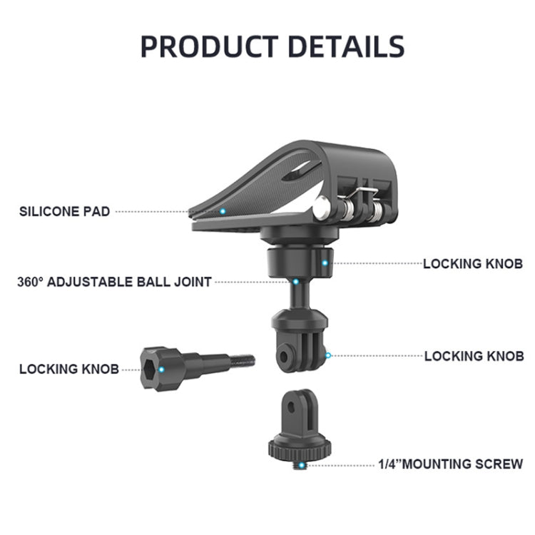 Car Sun Visor Bracket Panoramic Sports Camera Vehicle Mount Base by buy2fix